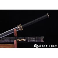龙纹兽面剑-手工错银-查长伟作品