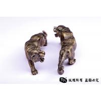 虎虎生威 黄铜实心生肖老虎摆件