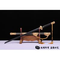 豪华镀金天梯纹唐刀 查长伟作品