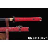 红鱼皮简装唐刀-万层钢烧刃