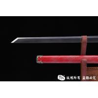 红鱼皮简装唐刀-万层钢烧刃