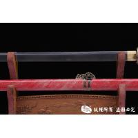 红鱼皮简装唐刀-万层钢烧刃