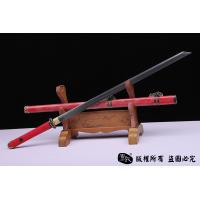 红鱼皮简装唐刀-万层钢烧刃