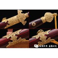 紫檀手雕尚方剑 孤品1把 查长伟作品