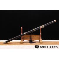 经典铜装八面唐剑 百炼花纹钢烧刃