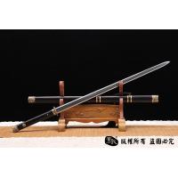 经典铜装八面唐剑 百炼花纹钢烧刃
