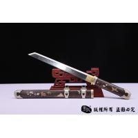 天梯纹铜鞘雕刻鎏银小唐刀