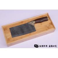 手工大马士革钢夹vg10天梯纹菜刀 高档礼盒装