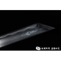 百炼花纹钢烧刃简装鱼皮唐刀