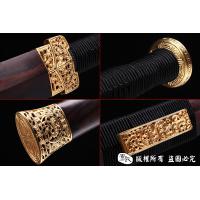 手工毛铁镀金大汉之剑