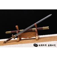 百炼花纹钢烧刃手工清剑 查长伟作品