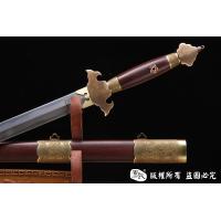 百炼花纹钢烧刃手工清剑 查长伟作品