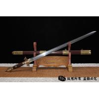 百炼花纹钢烧刃手工清剑 查长伟作品