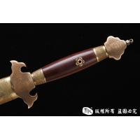 百炼花纹钢烧刃手工清剑 查长伟作品
