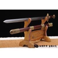 百炼花纹钢烧刃手工清剑 查长伟作品