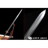 百炼花纹钢烧刃手工清剑 查长伟作品