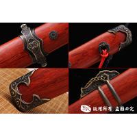 经典简装红木短唐刀-复古版