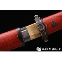 经典简装红木短唐刀-复古版