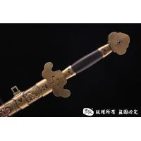 手工经典公卿剑 -大马士革孔雀纹
