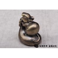钱袋老鼠 黄铜实心打造
