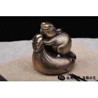 钱袋老鼠 黄铜实心打造