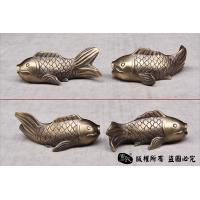 鲤鱼一对-黄铜实心打造
