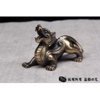 貔貅一对-黄铜实心打造