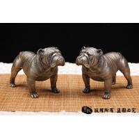 非常萌的斗牛犬-全铜实心制作