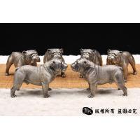 非常萌的斗牛犬-全铜实心制作