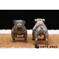 非常萌的斗牛犬-全铜实心制作