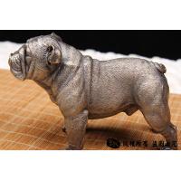非常萌的斗牛犬-全铜实心制作