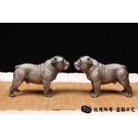 非常萌的斗牛犬-全铜实心制作