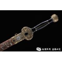 全手工雕刻八仙剑 查长伟作品