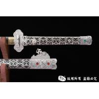 传世瑞兽镀银唐刀