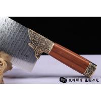 唐草大马士革夹钢菜刀