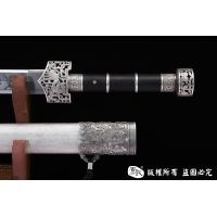 传家之宝陨铁剑-陨铁山水纹-陨铁剑，玄铁剑，陨石宝剑