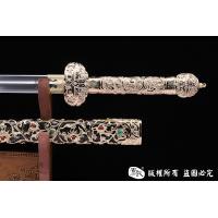 精细镂空唐草唐剑-乾坤纹