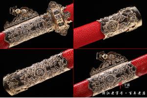 镀金鱼皮精品唐剑 查长伟作品