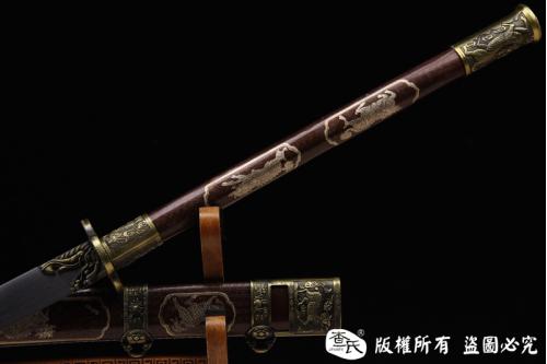 全铜鞘康熙战刀，可以kan铁