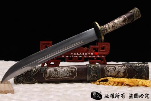 手工铜鞘小清刀-孤品