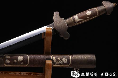 仙童剑-全手工铜鞘-坚固，古朴，大气