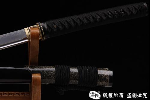 珍珠鱼皮打刀-T10敷土烧刃