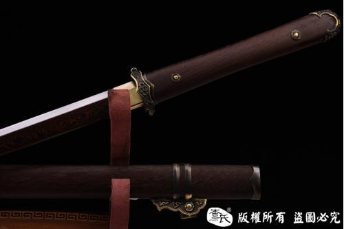 铜装经典花纹钢唐刀-全手工-薄利爆款