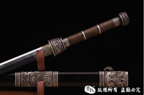 罕见银装冰裂纹剑-大师作品