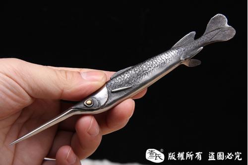 不锈钢枪鱼茶剑，茶宠，摆件