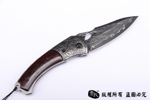 大马士革口袋折刀