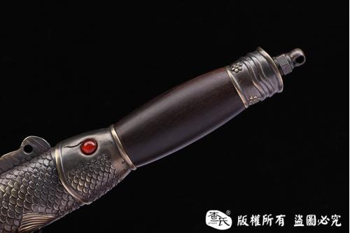 鱼肠剑 黑檀木铜装做旧版