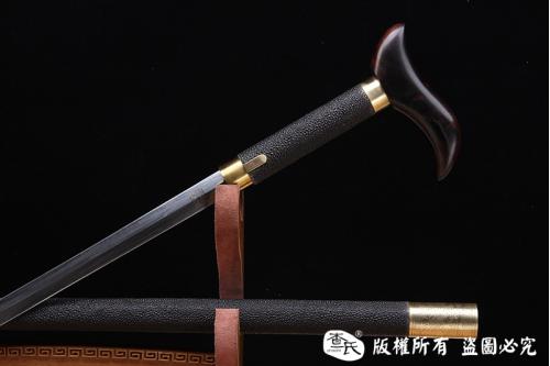 珍珠鱼皮精品手杖剑