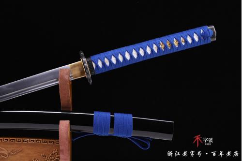 蓝色唐花侟打刀