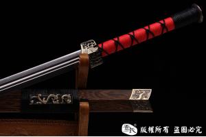 双槽花纹钢汉剑-可以砍铁